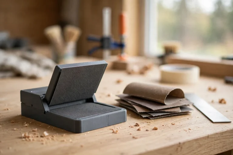 3D Printed Abrasive Sheet Folding Crease Tool