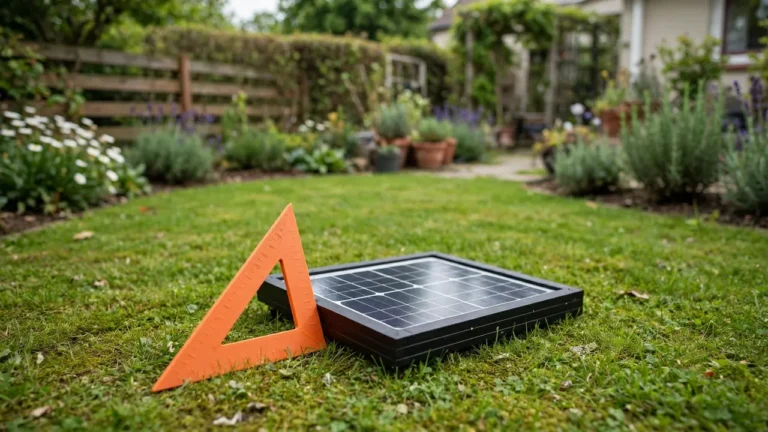 3D Printed Angle Gauge for Setting Solar Panel Tilt on Ground-Level Frames (measuring tool only)