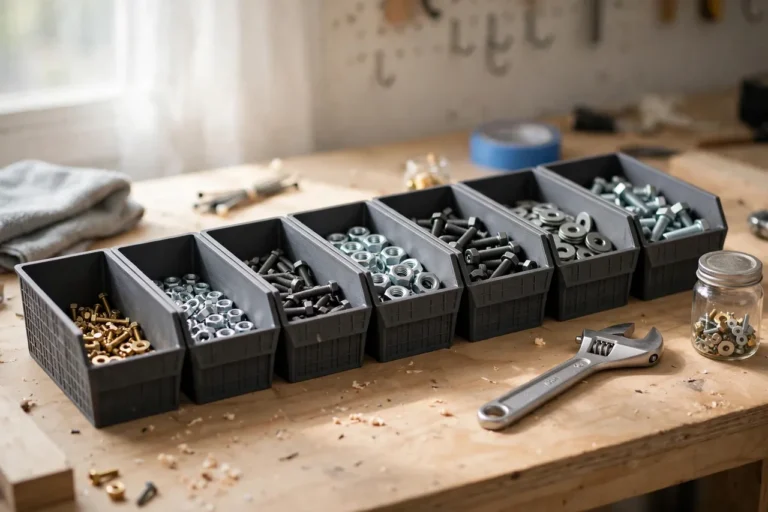 3D Printed Bolt and Nut Sorting Bins: Bins That Sort Hardware