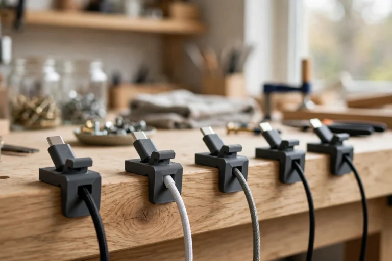 3D Printed Charger Cable Holder Clips