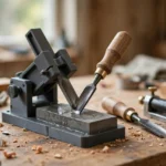 A bright home workshop scene on a workbench