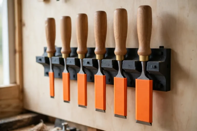 Chisel Storage Rack with Blade Guards: 3D Print a Rack That Protects Edges and Hands