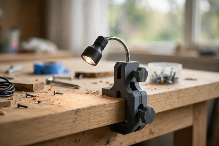 3D Printed Clamp-on Work Light Holder