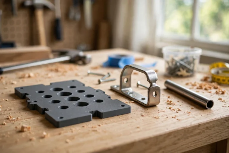3D Printed Closet Rod Bracket Drilling Template