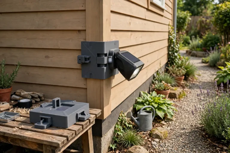 3D Printed Corner Mount for Solar Motion Lights: Light Up Corners Without New Holes