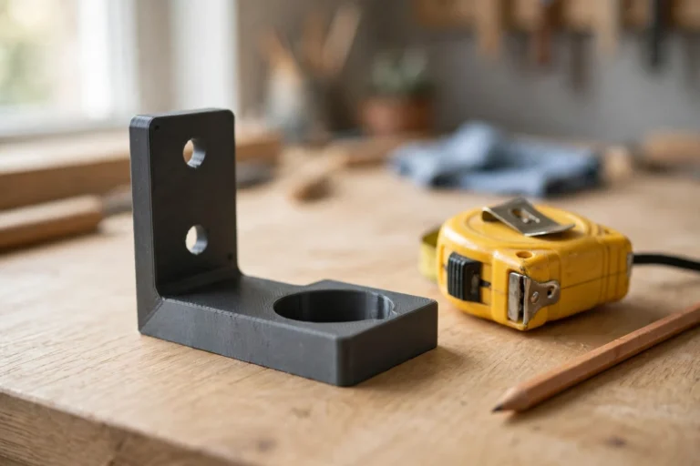 3D Printed Curtain Rod Bracket Template