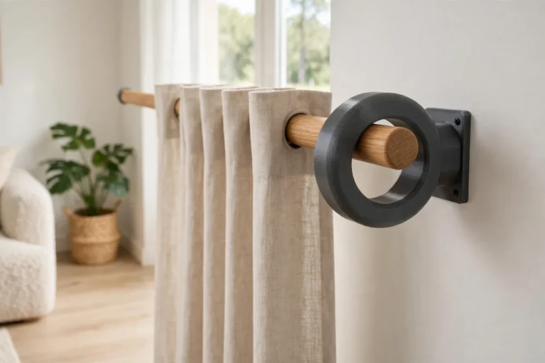 3D Printed Curtain Rod Diameter Adapters: Fit Rods to Any Bracket