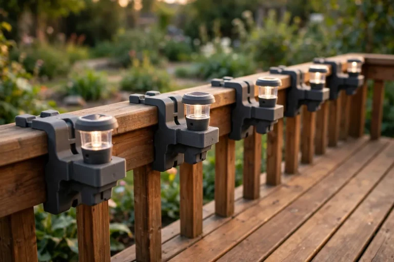 3D Printed Deck Rail Mounts for Solar Lights: Clip Lights Along the Railing