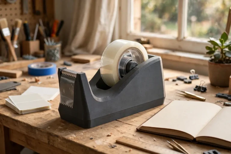 3D Printed Desktop Tape Dispenser: A Weighted Dispenser That Stays Put