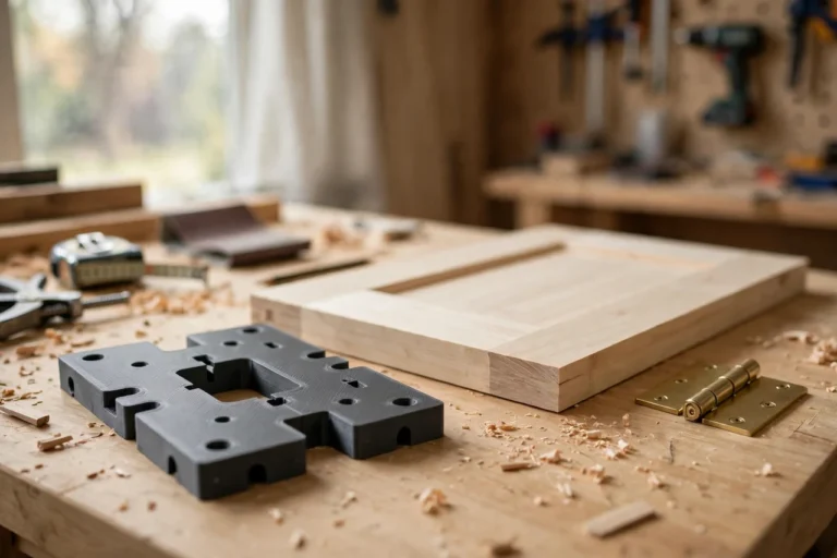3D Printed Door Hinge Mortise Routing Template