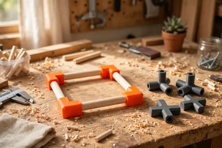 3D Printed Dowel Connectors: Join Dowels Into Frames Without Hardware