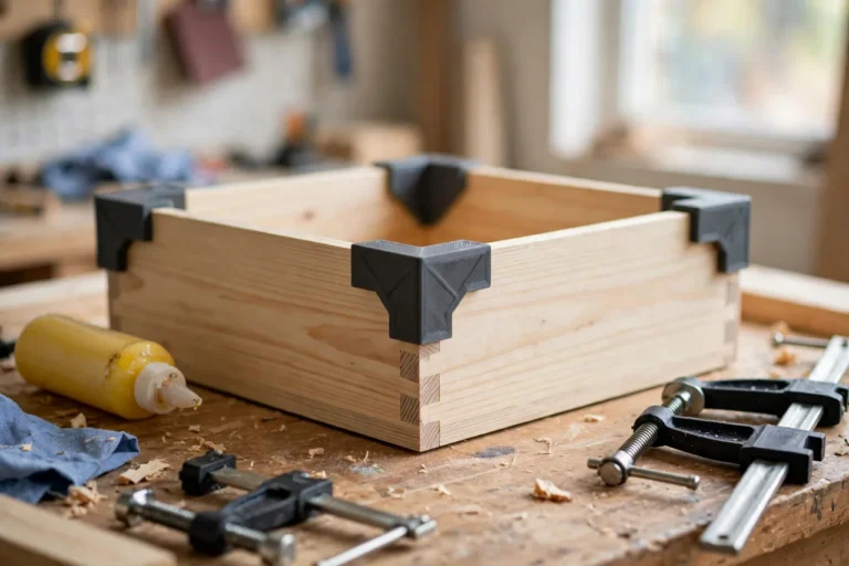 3D Printed Drawer Box Assembly Squaring Jig: Square Boxes Before the Glue Sets