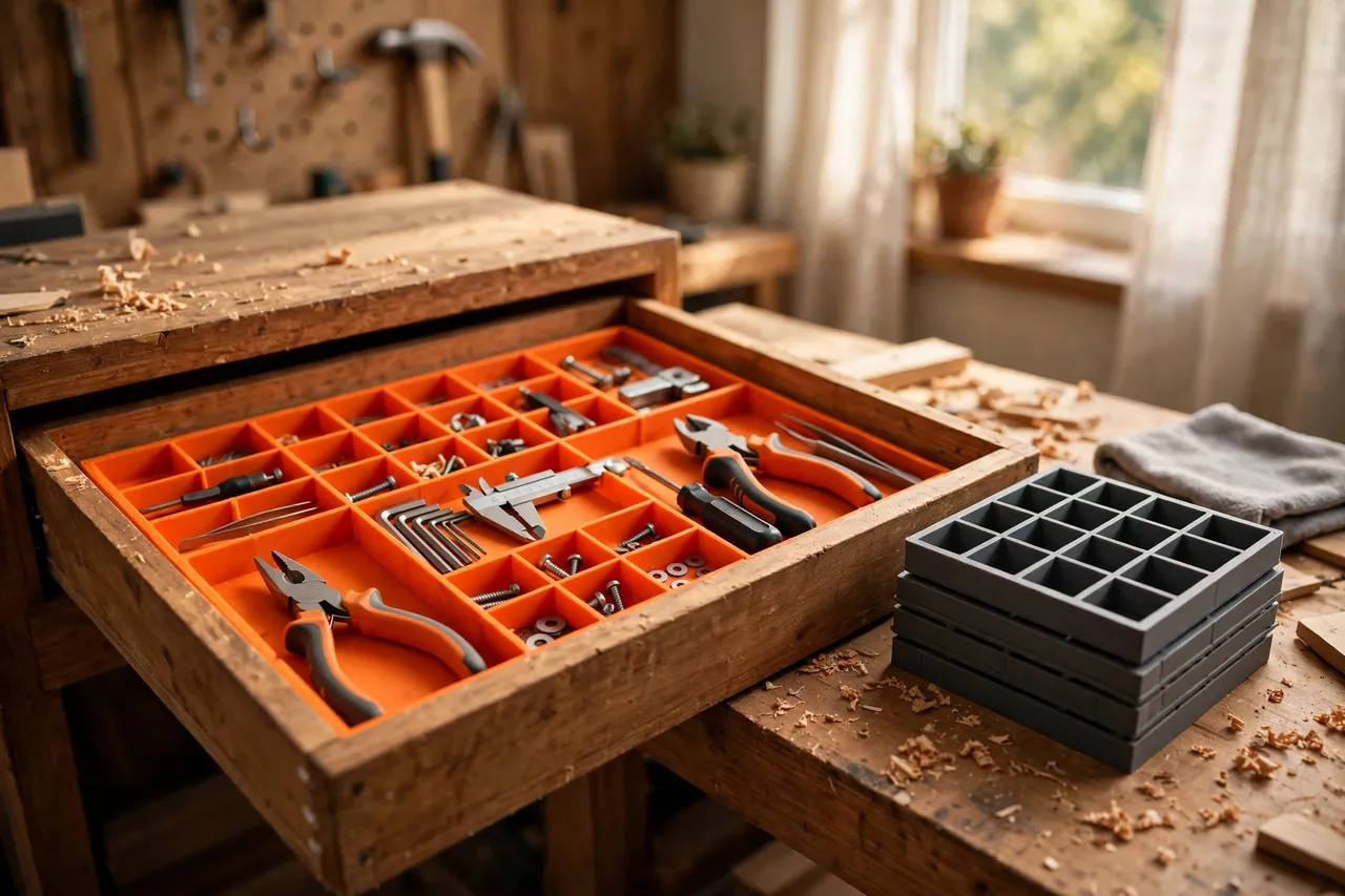 3D Printed Drawer Dividers: A Grid That Fits Your Drawer Exactly
