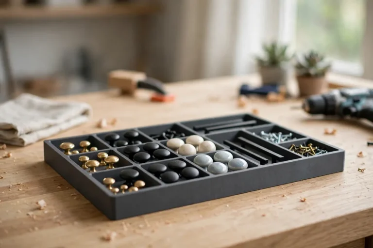 3D Printed Knob and Pull Organizer: Knobs Sorted and Ready