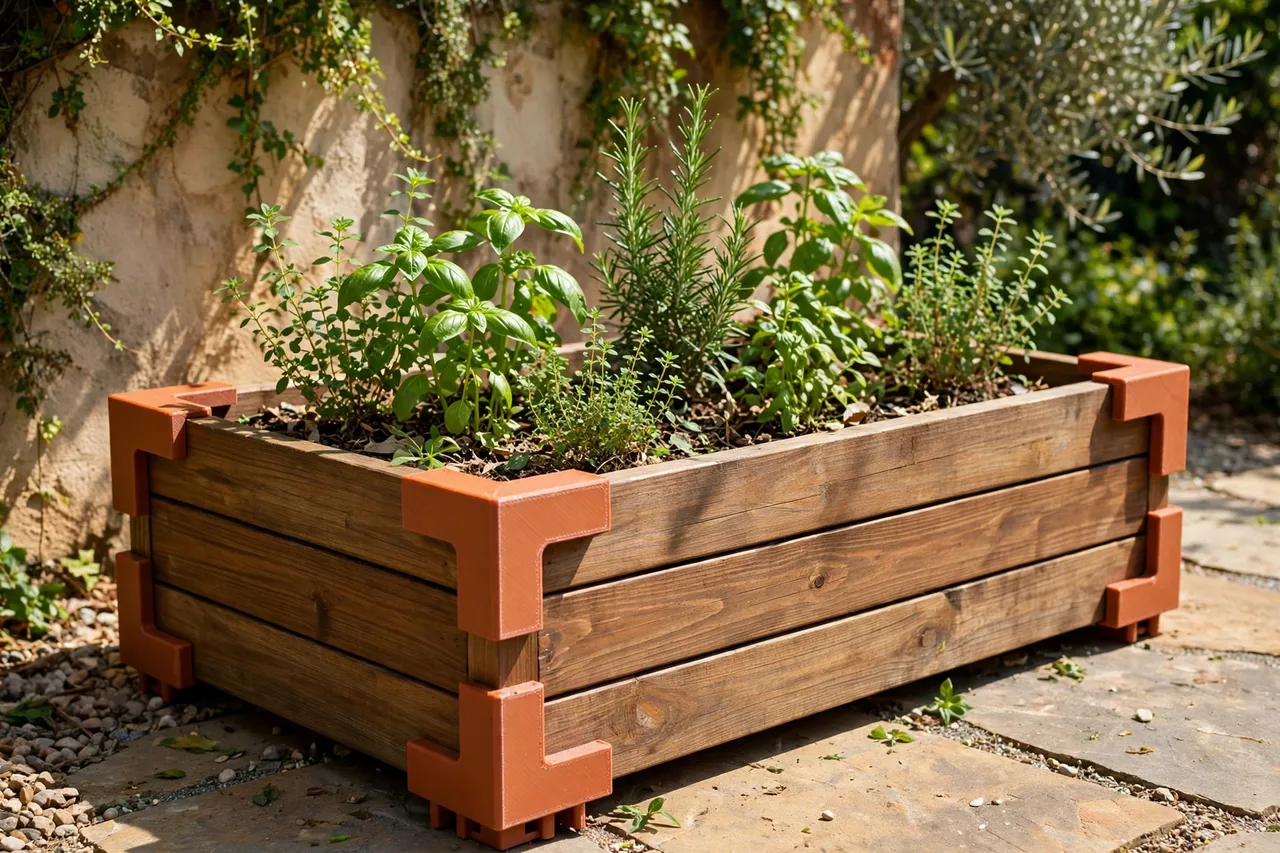 3D Printed Planter Box Brackets: Brackets for Planter Boxes