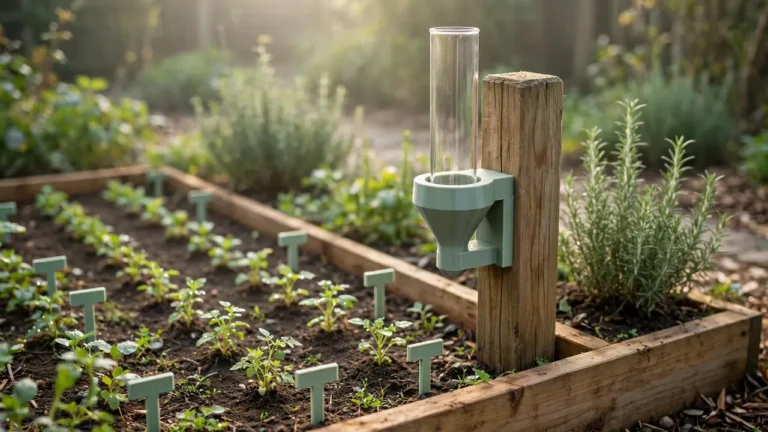 3D Printed Rain Gauge Holder and Garden Marker Set for a Tidy Yard