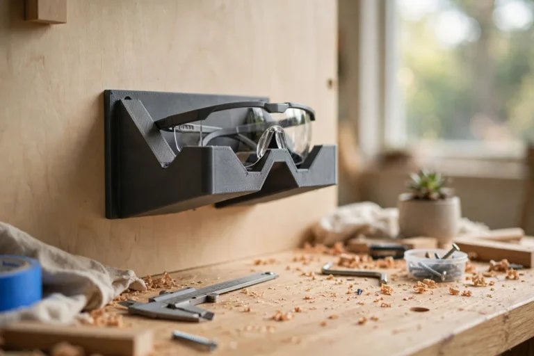 3D Printed Safety Glasses Wall Dock