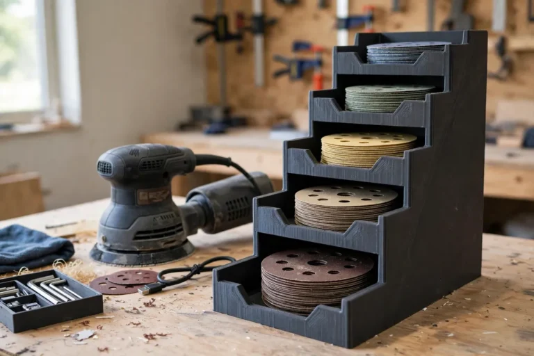 Sanding Disc Storage Tower: 3D Print a Grit-Sorted Tower for 5-Inch Hook-and-Loop Discs