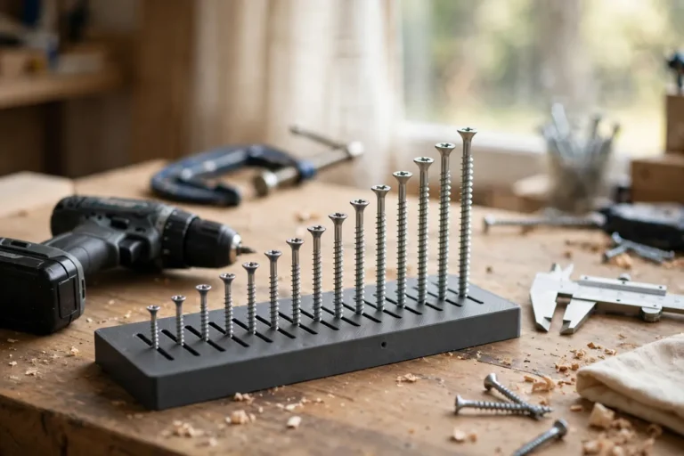 3D Printed Screw Length and Pilot Hole Gauge: Pick the Right Screw Before You Drill