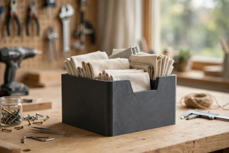 3D Printed Shop Rag Dispenser Bin