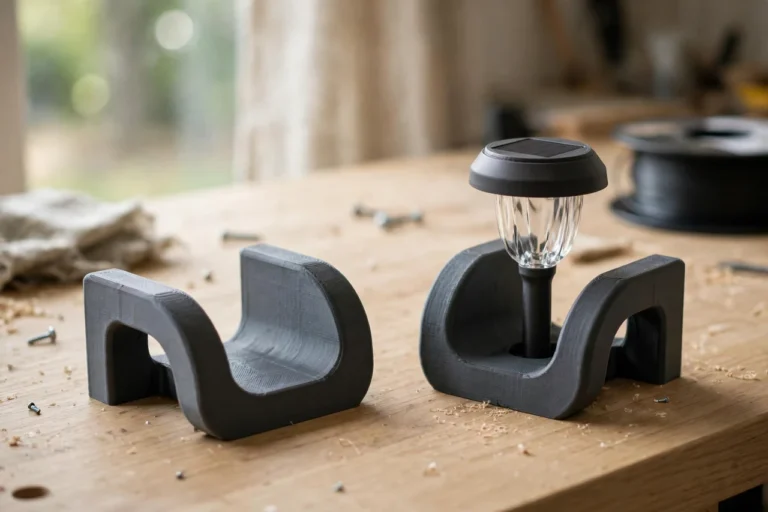 3D Printed Solar Garden Light Balcony Saddles