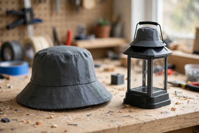 3D Printed Solar Lantern Rain Hats