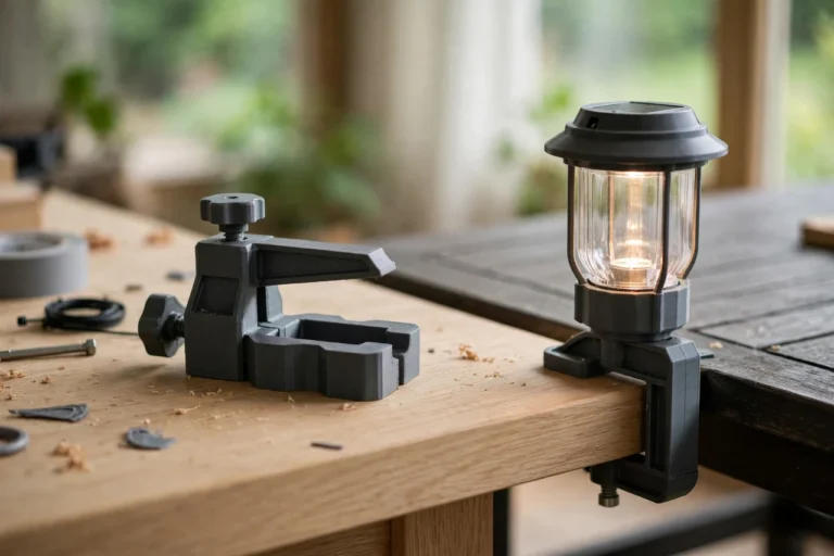 3D Printed Solar Lantern Table Edge Clamps