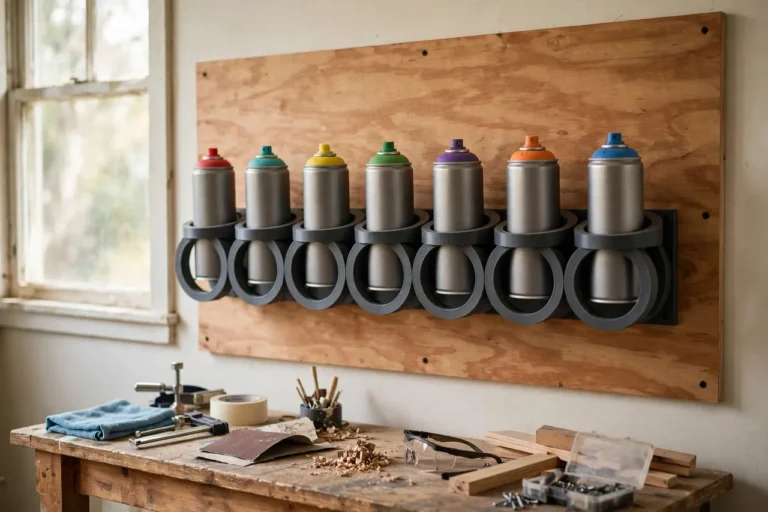 3D Printed Spray Can Wall Rack: Every Spray Can Visible and Reachable