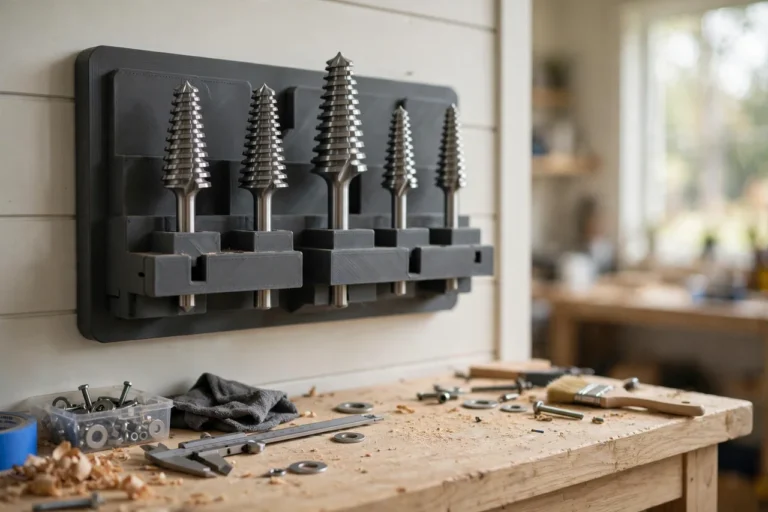 3D Printed Step Drill Bit Wall Panel