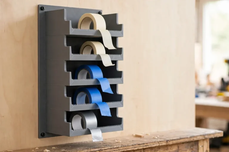 Tape Storage Tower: 3D Print a Wall Dispenser for Masking, Painter’s and Duct Tape