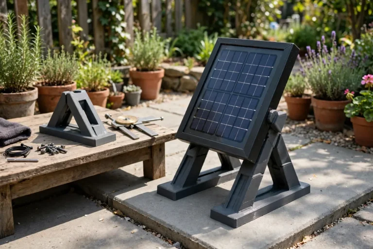 3D Printed Tilt Brackets for Small Solar Panels: Angle Panels Toward the Sun