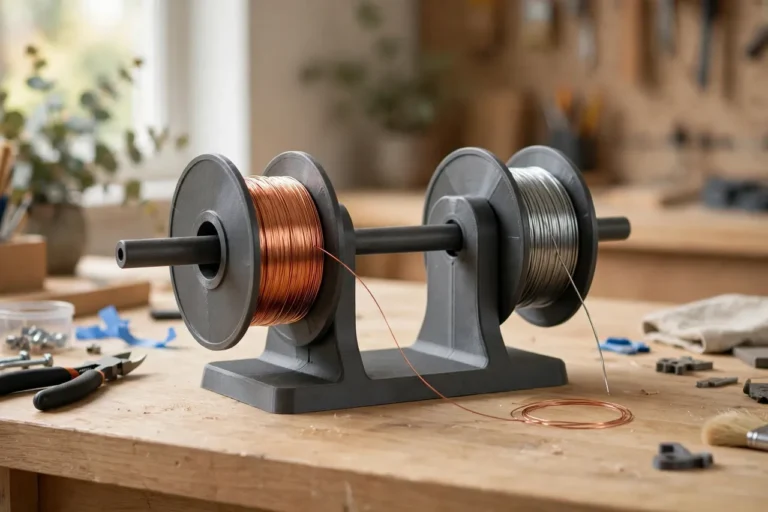 3D Printed Wire Spool Holders: Hold Wire Spools at the Bench