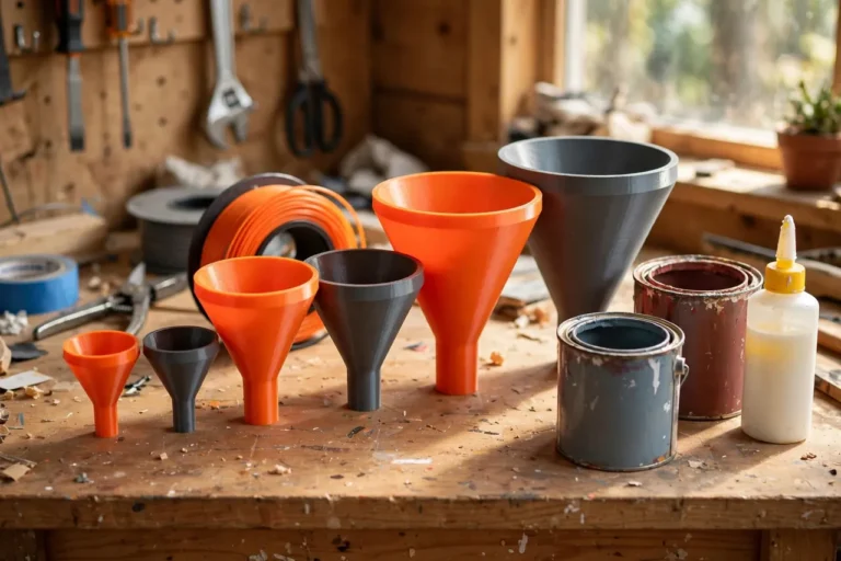 3D Printed Workshop Funnels: Flexible Funnels for Paint, Finish and Glue