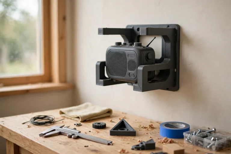 3D Printed Workshop Radio Wall Brackets