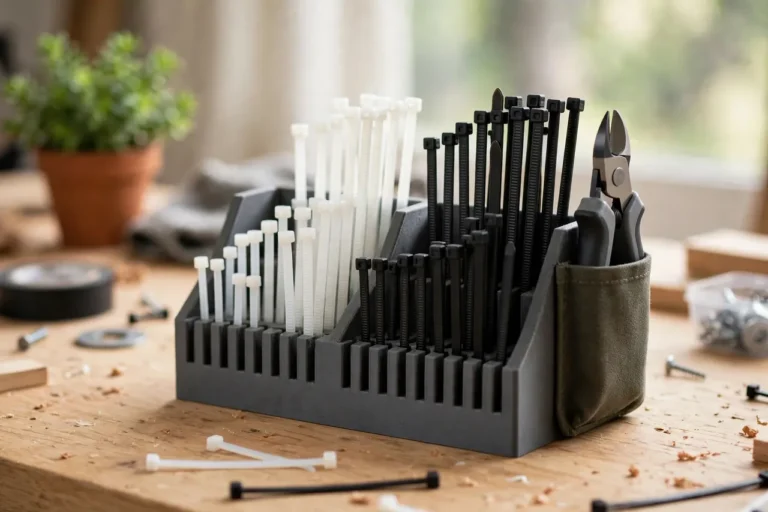 3D Printed Zip Tie Station: Store, Sort and Snip Cable Ties at the Bench