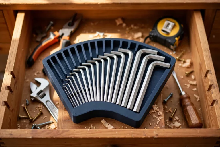 Allen Key and Hex Wrench Holder: 3D Print a Labeled Organizer for Your Tool Drawer