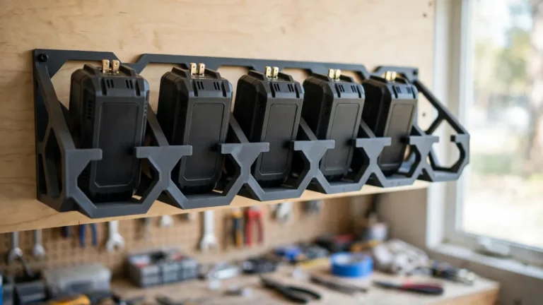 Cordless Tool Battery Storage Rack: 3D Print Wall Holders to Organize Your Workshop (storage only)