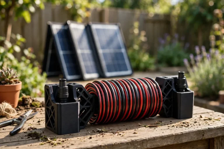 Solar Cable Organizer: 3D Print Spools and Clips to Tame Portable Solar Cables (organizing only)